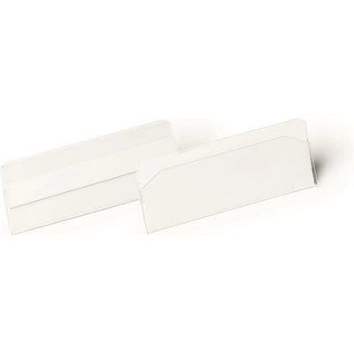 Logistické vrecko, 100x38 mm, vodorovné, DURABLE "HARD COVER", so samolepiacou páskou, priehľadná