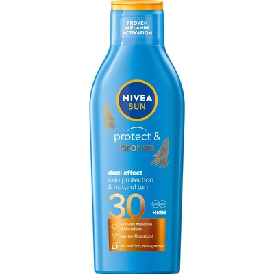 Nivea Sun Слънцезащитен лосион за тен Protect & Bronze, SPF30, 200 ml