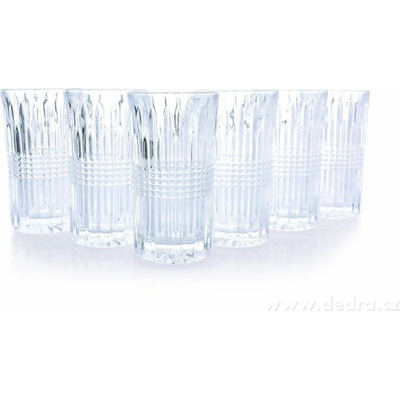6 ks sada sklenice CRYSTAL, objem 300 ml, výška 13,7 cm