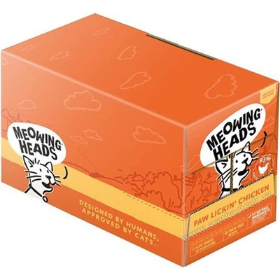 Meowing Heads Paw Lickin’ Chicken 10 x 100 g