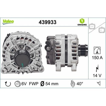 Alternátor VALEO 439933