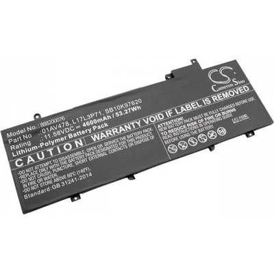Movano Батерия за Lenovo Thinkpad T480s, 4650 mAh (BT/LE-T480S)