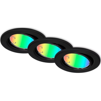 Briloner 7373-035 - К-кт 3x LED RGB Димируема лампа за вграждане LED/4, 9W/230V + д. у (BL2013)
