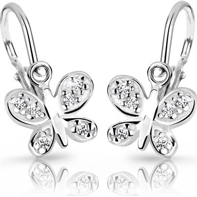 Cutie Jewellery dětské náušnice z bílého zlata C2748-10-X-2 bílá