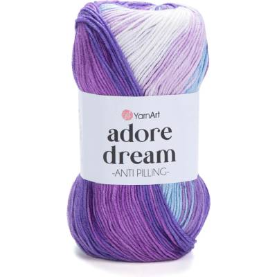 Yarn Art Adore Dream 1056 fialová, modrá, bílá