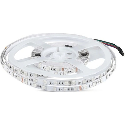 Pásik LED 24V 7W, RGB, 830lm, 5m, 60 LED/m, VT-5050 24V (V-TAC)