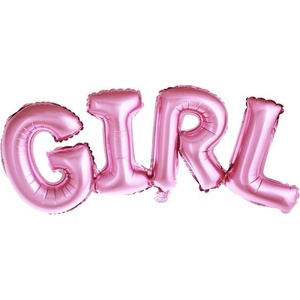 Party Deco Фолиев Балон "Girl", Розов, 74х33 (FB7M-081)