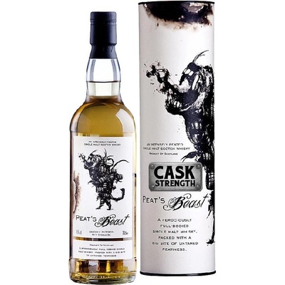 Peats Beast Cask Strength 52,1% 0,7 l (tuba)