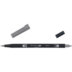 Tombow Маркер Tombow ABT Dual Brush N55 хладно сиво 7 (ABT-N55)