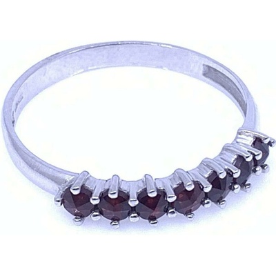 Český Granát Jan Kos Jewellewery stříbrný prsten s granátem 12000845029
