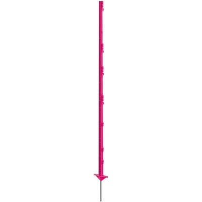VNT electronics s.r.o. Plastový sloupek pro elektrický ohradník, délka 156 cm, 11 oček, růžový