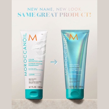 Moroccanoil Маска за коса за брилянен блясък Hight Shine Gloss Color Depositing Mask Clear 200ml