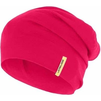 Sensor merino čepice Active logo magenta