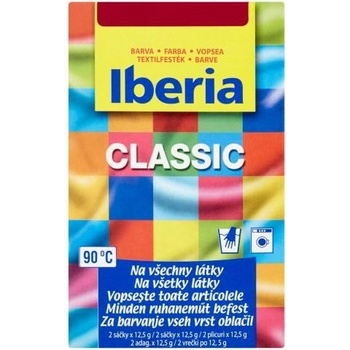 Iberia Classic Barva na textil vínově červená 2 x 12,5 g