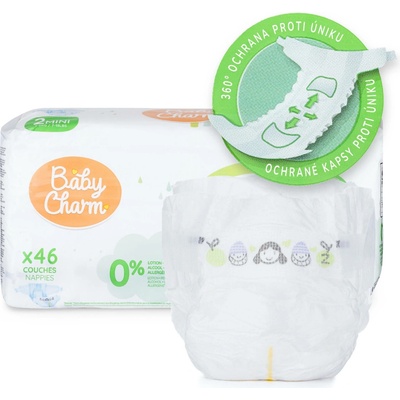 Baby Charm Super Dry Flex2 Mini 3-6 kg 46 ks – Zboží Mobilmania