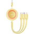 Baseus CAMJ010011 Bright Mirror Kabel 3v1 MicroUSB/USBC/Lightning 3,5A
