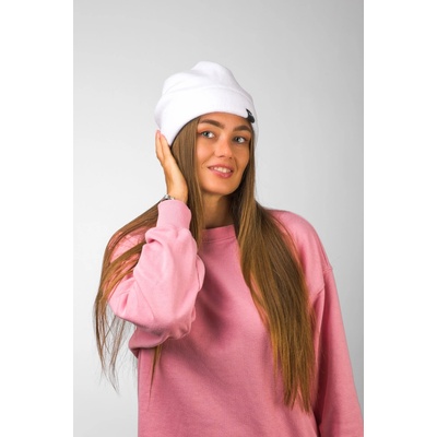 VFstyle Hřejivá čepice Flower bílá