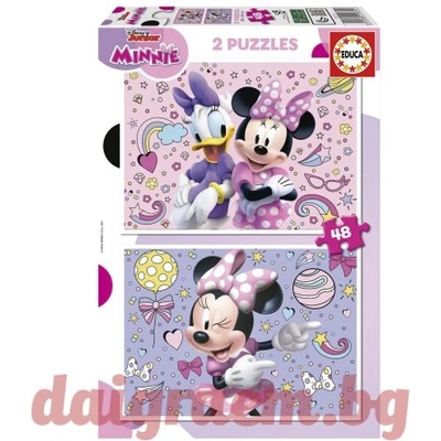 Educa Пъзел educa 19674 - 2 х 48 части - Мини Маус (edu19674)