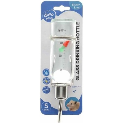 DUVO+ Sklenená napájačka pre drobné hlodavce S 180 ml