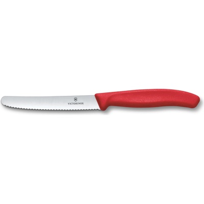 Kuchynský nôž Victorinox zubkovaný Chili Red 6.7831.C1