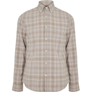 HUGO BOSS Риза с дълъг ръкав Boss Mens BOSS ORANGE Rickert Long Sleeve Buttoned Shirt - Grey Cheq 071