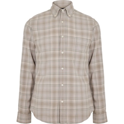 HUGO BOSS Риза с дълъг ръкав Boss Mens BOSS ORANGE Rickert Long Sleeve Buttoned Shirt - Grey Cheq 071
