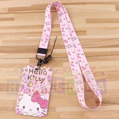 Šňůrka na krk 23199 s cedulkou na karty Hello Kitty