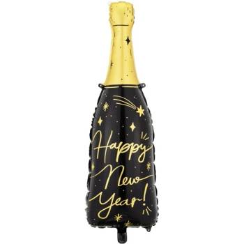 Party Deco Фолиев Балон "Шампанско Happy New Year