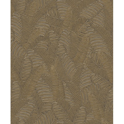 Khroma by Masureel SPI102 Sivookrová vliesová tapeta s listami Spirit of Nature rozměry 0,53 x 10,05 m