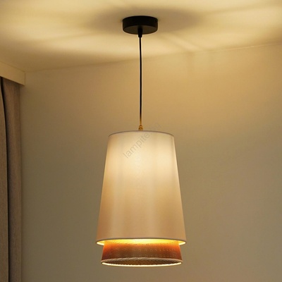 - Пендел BELL SHINY 1xE27/15W/230V Ø 25 см бял/меден (DU603249)