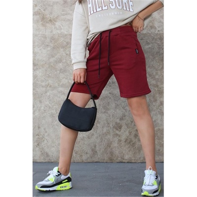 Madmext Дамски шорти mg1171 - Бордо 306650 (306650_Бордо)