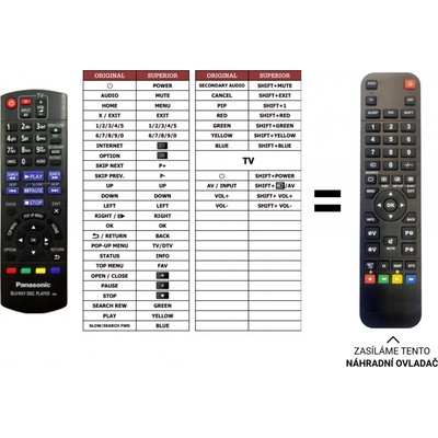 Dálkový ovladač Predátor Panasonic DMP-BDT130 – Hledejceny.cz