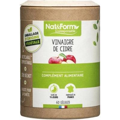 Nat&Form Ябълков оцет, 60 капсули, Nat&Form (025386 (VIN_60ECO))