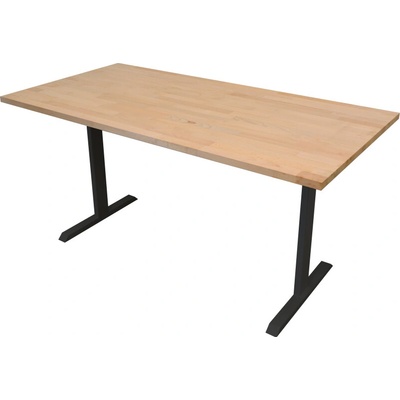 ZLKL Kancelářský stůl 1600 x 800 mm P00266-13 buková spárovka/černý