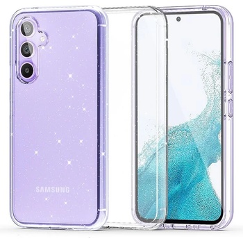 GKK Блестящ Калъф за SAMSUNG A34, FlexAir Hybrid Glitter Case, Прозрачен (9490713931530)