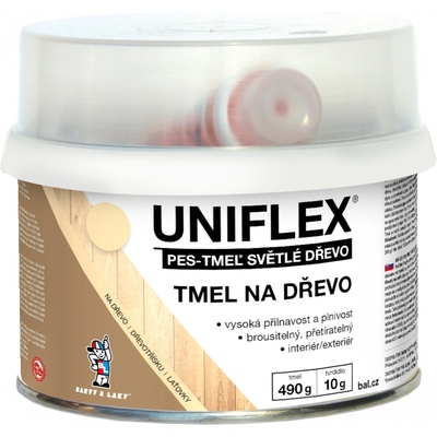 Uniflex PES-TMEL tmel na drevo 500 g svetlé drevo