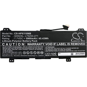 Cameron Sino Батерия за лаптоп HP Chromebook 14 G6 10X23EA; Chromebook X360 13B-CA0000SI; HSTNN-DB9M, 7.7V 5900mAh (HPX118NB)