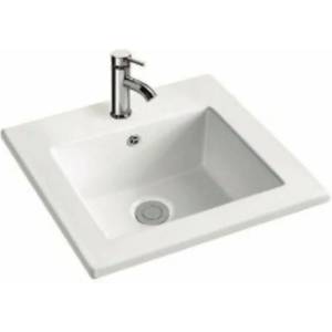 Inter Ceramic Мивка за мебели Inter Ceramic гланцово бяла 41.5 см (4141)