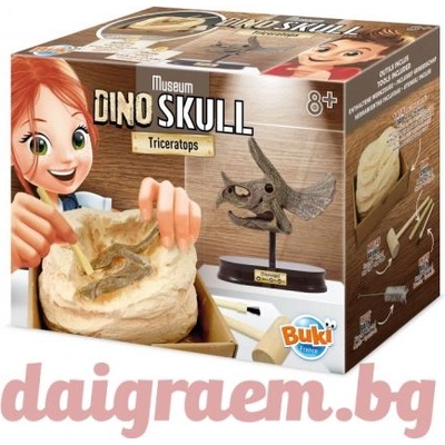 Buki France Череп на динозавър Трицератопс buki 2131 (bk2131)