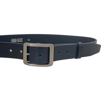 Penny Belts kožený opasek 15959 modrý