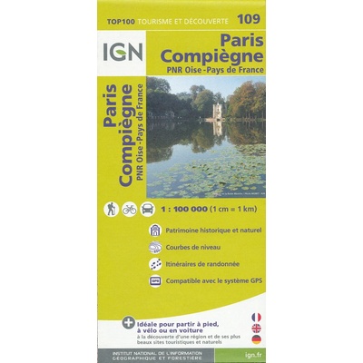 mapa Paris,Compiégne 1:100 t.