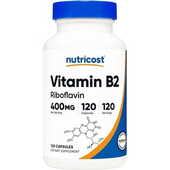 Nutricost Vitamin B2 Riboflavin 400 mg [120 капсули]