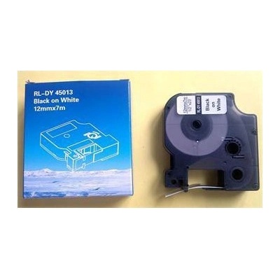 Kompatibilná páska DYMO 45013 D1 Black On White Tape (12mm) ECO-45013