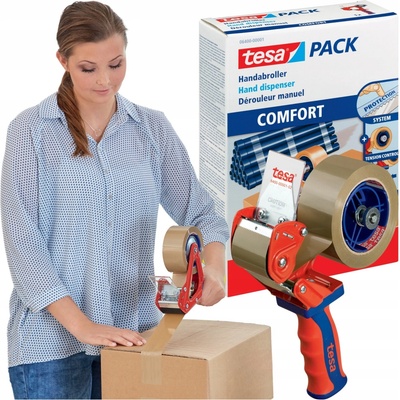 tesa Odvíječ ruční Comfort průmyslový pro role balicí pásky do 66 m x 50 mm – Hledejceny.cz