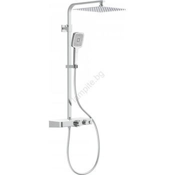 SCHÜTTE 60530 - Душ комплект с термостатичен смесител OCEAN, лъскав хром (CH0019)