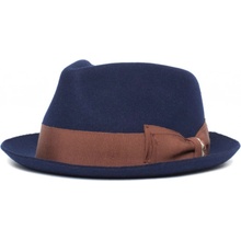 Goorin Bros. trilby klobouk s hnědou stuhou Goorin Bros Fabyan Park modrý