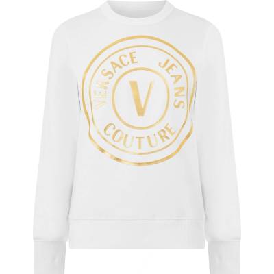 Versace Блуза VERSACE JEANS COUTURE Round Logo Sweatshirt - Wht/Gld K41