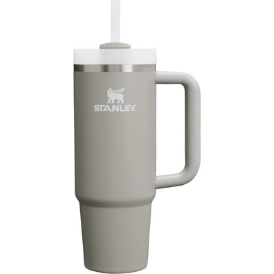 STANLEY Светлосив термос със сламка от неръждаема стомана 890 ml Quencher H2. O FlowState Tumbler Ash - Stanley (100000143343)