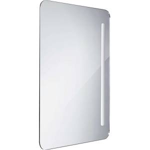 Nimco - Огледало за баня със LED подсветка от серия 2000, 80x60 см, правоъгълно, алуминиево ZP 2003 (ZP 2003)