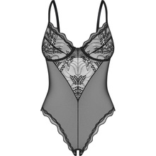 Obsessive Dámské body Perisia Crotchless Teddy černé